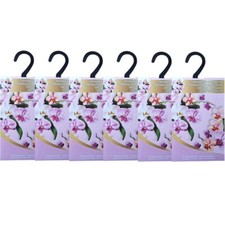 6 opakowań x Aromatyczny wieszak Zapach orchidei Zapach do szafy Szuflady samochodowej