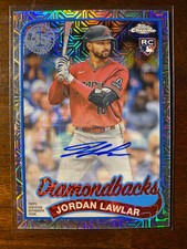2024 Topps Series 1 Jordan Lawlar #T89C-100 RC 1989 Mojo Auto /299 Diamondbacks