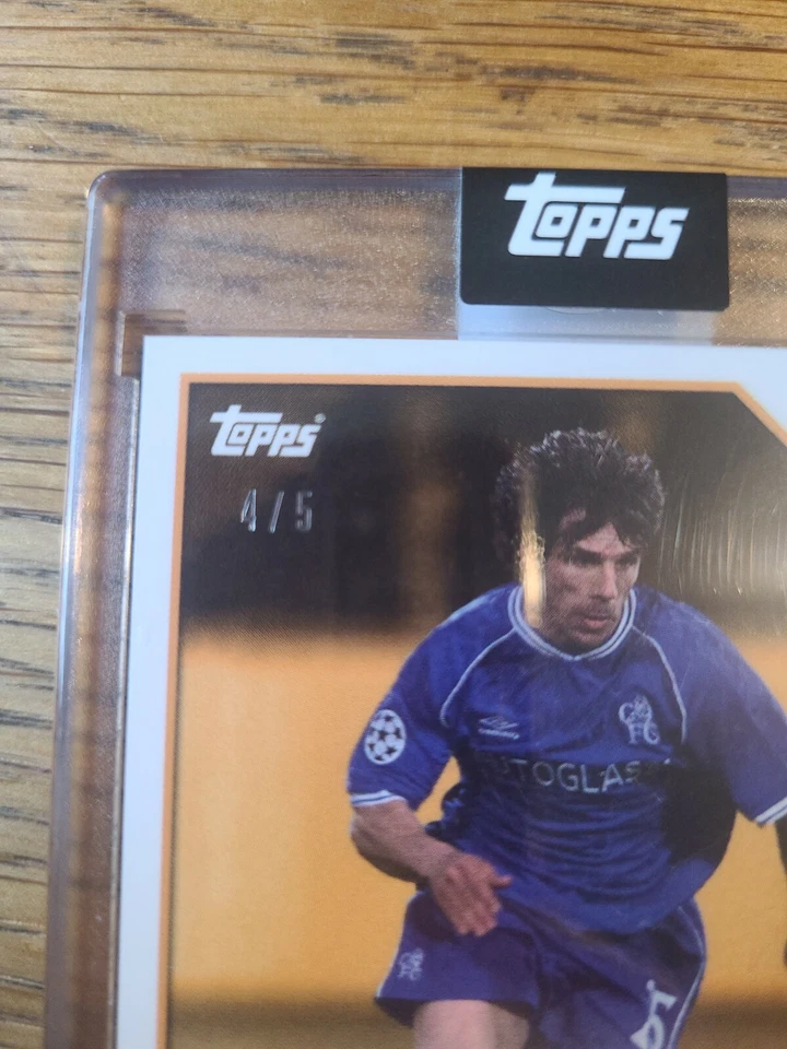 4 /5 GIANFRANCO ZOLA CHELSEA Topps Lost Rookie AUTO CARD AUTOGRAPH RC - Image 3 of 3