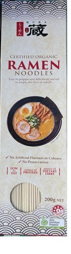 Kura Certified Organic Ramen Noodles 200g - Picture 1 of 1