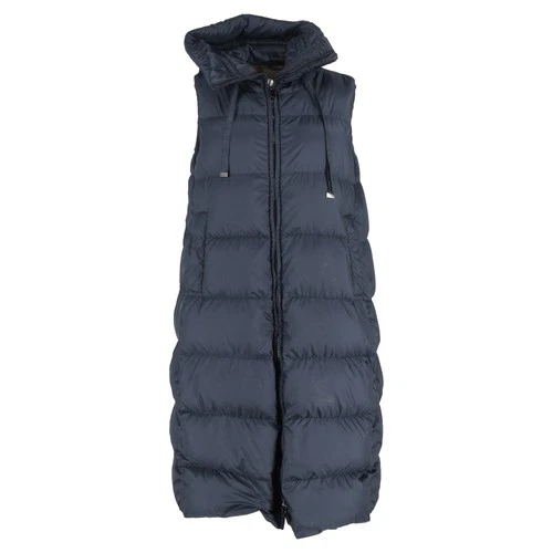  Max Mara The Cube Seigel Down Vest in Navy Blue Polyamide