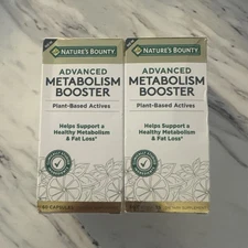 (2) Nature's Bounty Advanced METABOLISM BOOSTER 60 capsules Each. Exp: 11/2025