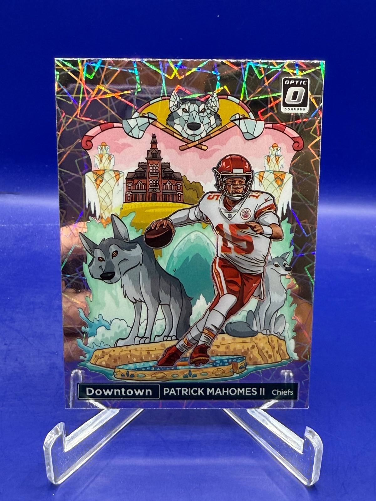 2022 Panini Donruss Optic - Downtown Patrick Mahomes II SSP Case Hit #DT-7