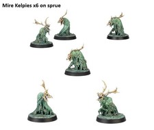 Mire Kelpies x6 Warhammer Quest Darkwater AoS/ 40k Chaos Daemon Nurgle