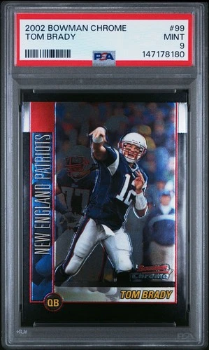 2002 Bowman Chrome Tom Brady #99 PSA 9 Mint