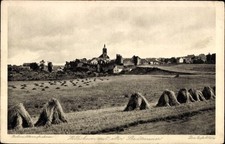 Ak Hillesheim in der Eifel, Landschaft mit Heuballen,  Stadtmauer,... - 4822199