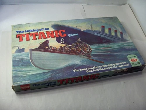 Vintage 1976 The Sinking of the Titanic Ship Board Game Ideal Toys Complete