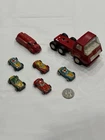 Vintage Tin Litho Japan Mini Cars Tonka Truck Pressed Steel Lot .99 NR Old Toys