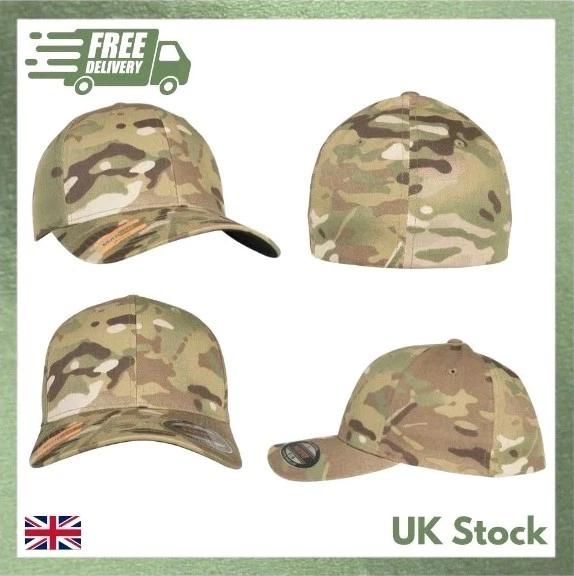 Camouflage Baseball Cap Flexfit Army MTP Fishing Hunting Military S/M L/XL
Opens in a new window or 