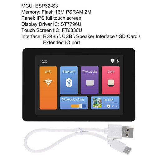 LCD Display 3.5in TFT Touch Screen Display Flash Memory with Development Board - Picture 9 of 12