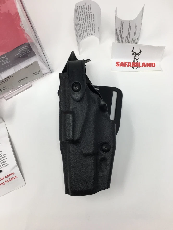 Safariland 6360 ALS/SLS Level-3 LH Duty Holster, GLOCK 17 22 19 23 - LEFT HAND - Image 3 of 4