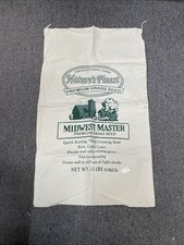 Vintage 16x26”Natures finest Midwest Master Grass Seed Cloth (canvas) sack
