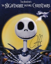 TIM BURTON signed autograph 20x25cm NIGHTMARE BEFORE in person autograph ACOA