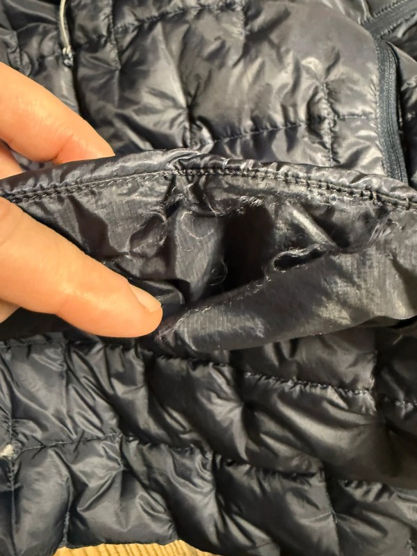 Montbell Quilted Puffer Jacket men’s size M navy. image 8