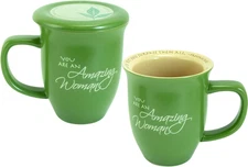 Abbey Gift Amazing Woman Ceramic Mug & Coaster Set