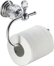 Crystal Toilet Paper Holder, Polished Chrome Tissue Paper Holder Silver Bathroom