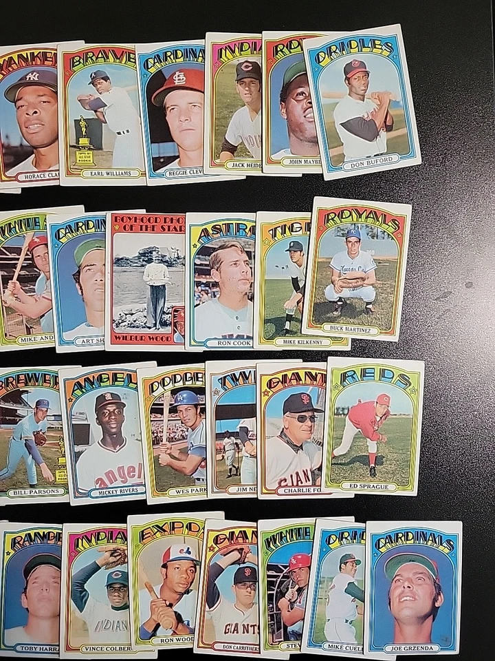 Lote de tarjetas de béisbol 1972 Topps - 50 diferentes - con Fred Gladding y más Foto 4 de 4