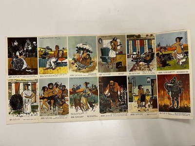 Original Uncut Printer s Proof Sheet - Greek Mythology Postcards c.1960s Rare