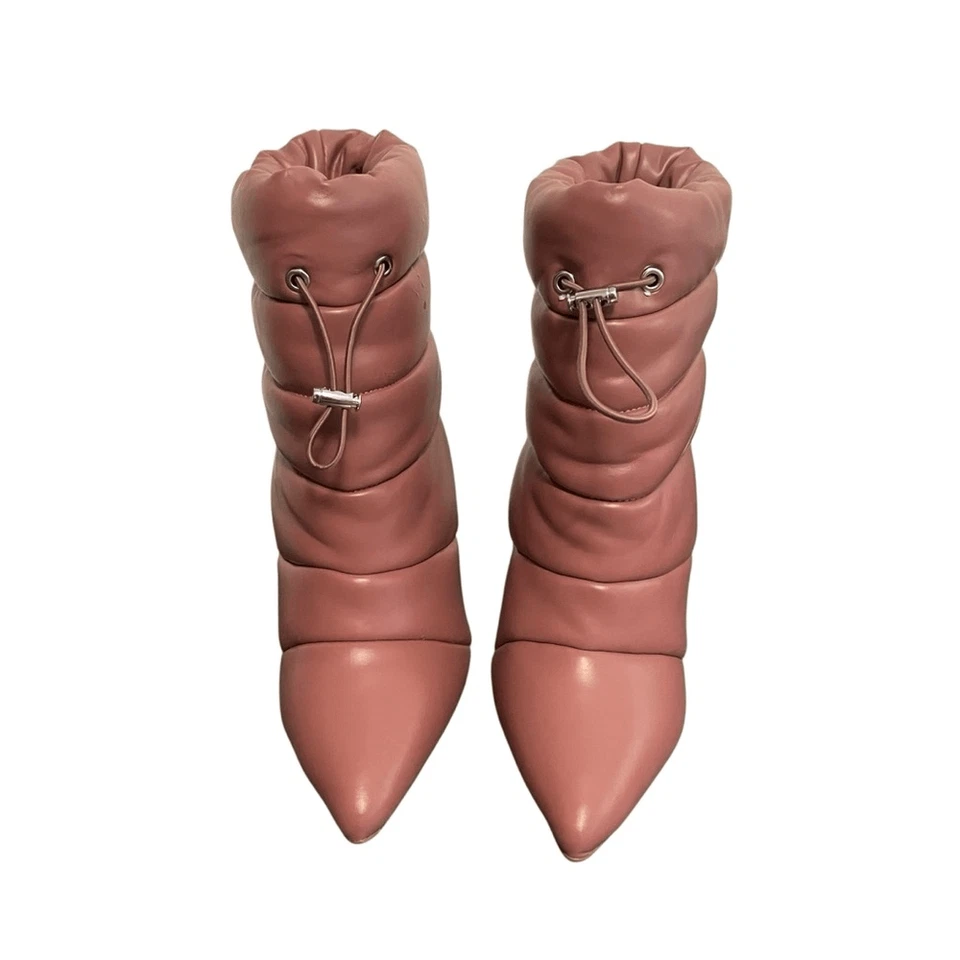 Botines Steve Madden Capa Puffer Tacón de Aguja Rosa Talla 8 Nuevos con Etiquetas Foto 2 de 4