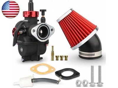 NIBBI PE22 Carburetor with 48mm Air Filters Kit,PE22mm FL Motorcycle Carb Fit