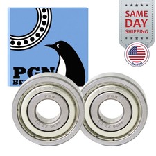 (2) 6200-ZZ Premium Metal Shield Ball Bearing C3 EMQ, 10x30x9, 6200 ZZ 6200z