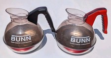 Lote de 2 Jarra Cafetera Bunn-O-Matic Naranja Negro Mango Jarra Pourover EE. UU.