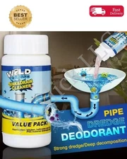 3X Fast Drain Remover Foaming Sink & Pipe Cleaner 3.9 oz / 110 g – Free Shipping