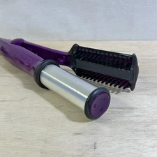 Instyler Rotating Spin Brush Hot Curling Iron 1.25" Purple Tested Works!!
