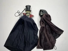 2 Vintage HALLOWEEN The Paper Magic Group Hanging Witch Skeleton Vampire 1999