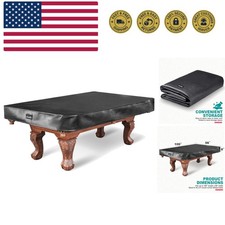 Heavy Duty Leatherette Billiard Pool Table Cover,Waterproof Tearproof Cover f...