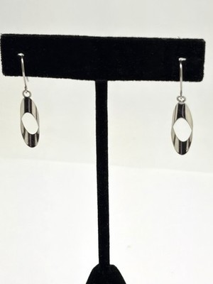 White Gold 14k HOB 1.25  Dangle Earrings-.8grams