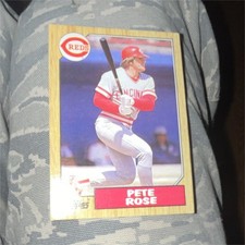 Topps 1987 Baseball Error Card Pete Rose #200 Cincinnati Reds Base Set