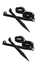 Replacement Yard Inflatable 4 Plastic Stakes and 4 Tethers with Hooks for Home