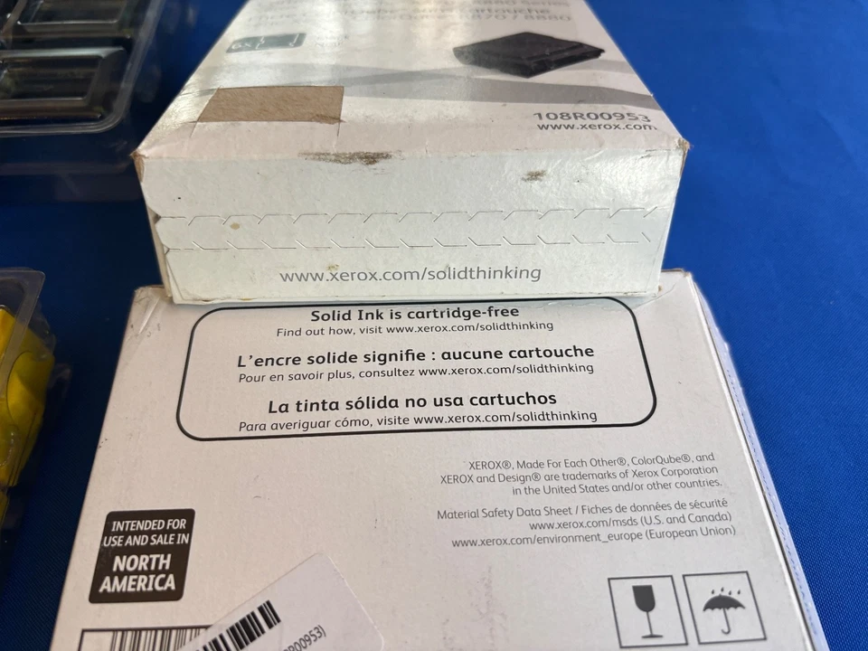 GENUINO XEROX ColorQube 8870 8880 Magenta, azul, amarillo, negro x2 Foto 3 de 3