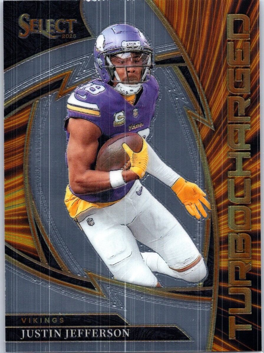 2025 Panini Select #8 Justin Jefferson Turbocharged Minnesota