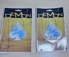 NEW Demon Stomp Pad Pads For Snowboard Spade Spades Lot Of 2 White Blue Floral