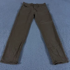 Banana Republic Pants Mens 32x30 Brown 5-Pocket Cotton Stretch Flat Front Preppy