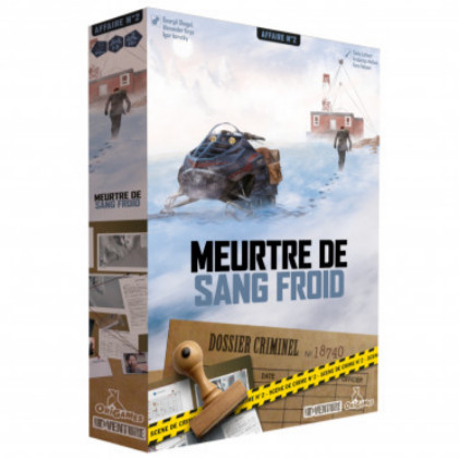 Jeu de société policier Dossiers criminels Meurtre de sang froid cold case