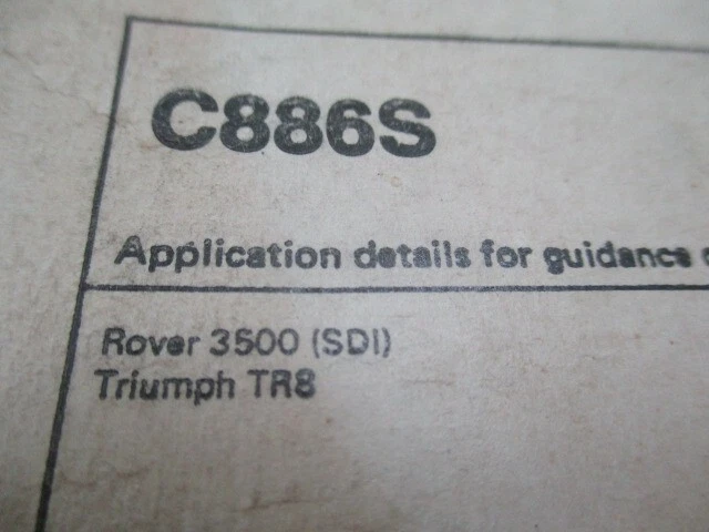 Triumph TR8, Rover SD1 3.5, TVR 3.5, Morgan +8 clutch disc GCP242, C886S, NOS - Image 4 of 4