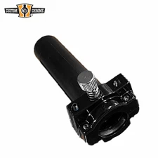 Black Single Cable Throttle Assembly Fits For Harley 1973-1980 Custom 1"Throttle