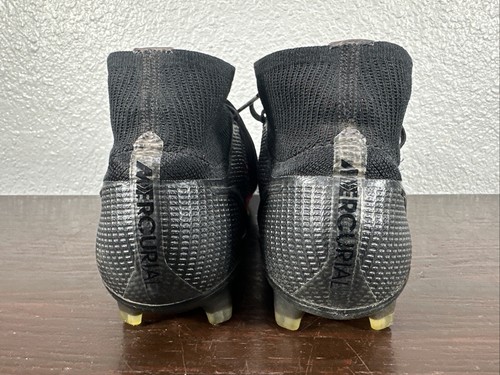 Nike Mercurial Superfly 8 Elite FG CV0958-090 Black Cyber Soccer Cleats Size 5.5 - Picture 5 of 9