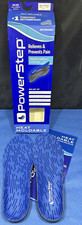 PowerStep Unisex Heat Moldable Insoles Personalized Arch Support Orthotic Blue