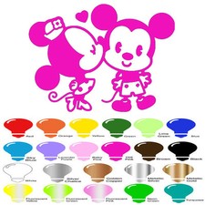 Minnie Kiss Mickey mouse Decal Sticker for Car Window Wall Decor Macbook Laptop