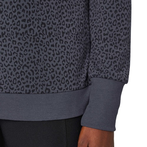 Neu mit Etikett Mondetta Sweatshirt Leopardenmuster weich feuchtigkeitsableitend lockere Passform Oberteil S-3X - Bild 8 von 17