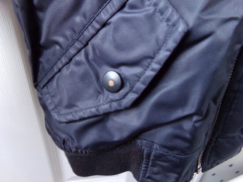 Quilted BOMBER Jacket 4/5 Boys Old Navy Solid Black Full Zip Lined FALL Classic - Picture 11 of 22