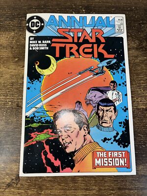 DC Comics STAR TREK ANNUAL #1 (1985) ''The First Mission'' Bagged *High Grade* NM