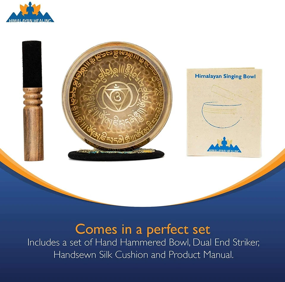 Juego de cuencos de canto tibetano ~ para yoga, meditación y sanación sonora ¡Tercer ojo!! Foto 4 de 4