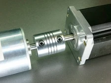 1/4" x 12MM Flexible Motor Shaft Clamp Coupler Coupling CNC Nema 23 Router 6.35