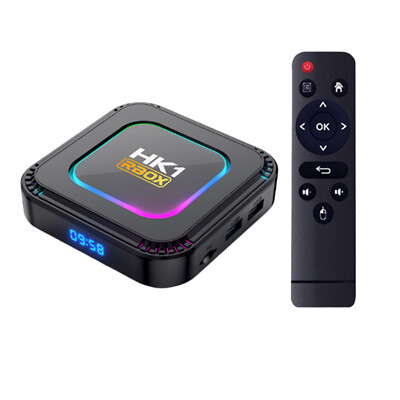 Quad Core Android 13  TV Box 4GB/64GB HK1 8K HD Wifi Media Stream Player