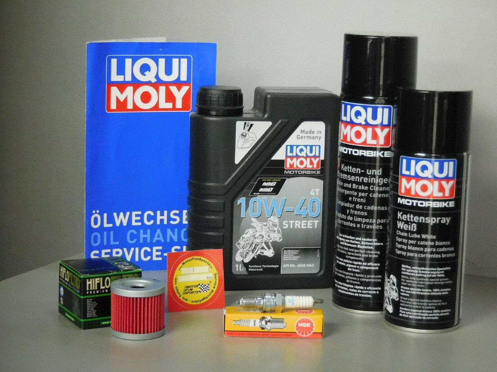 Maintenance Set - Keeway RKV 125 - Service Inspection Spark Plug Oil Filter